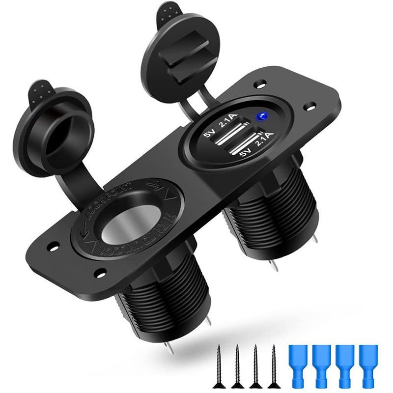 Car Dual Outlet Lighter Adapter