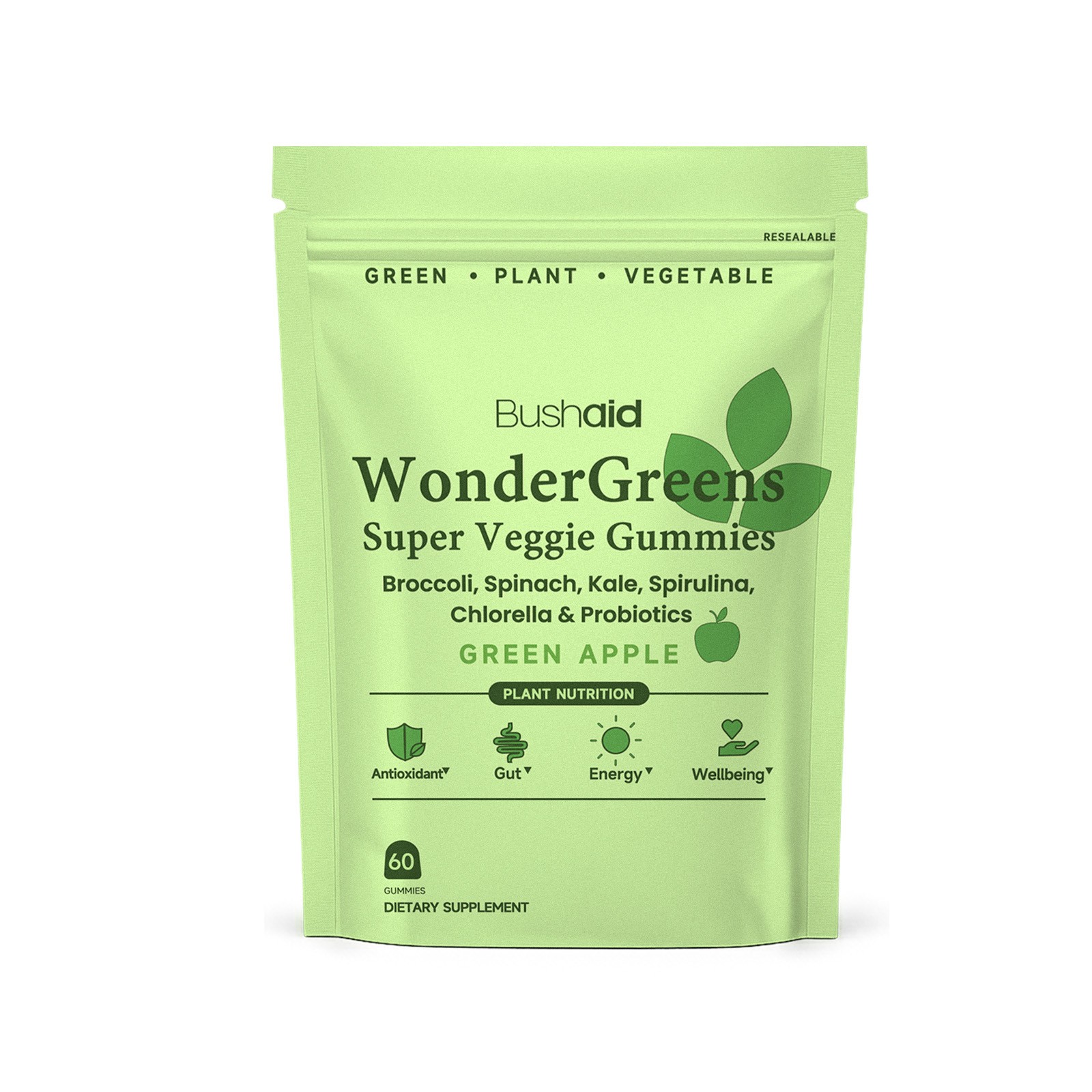 Bushaid WonderGreens Super Veggie Gummies