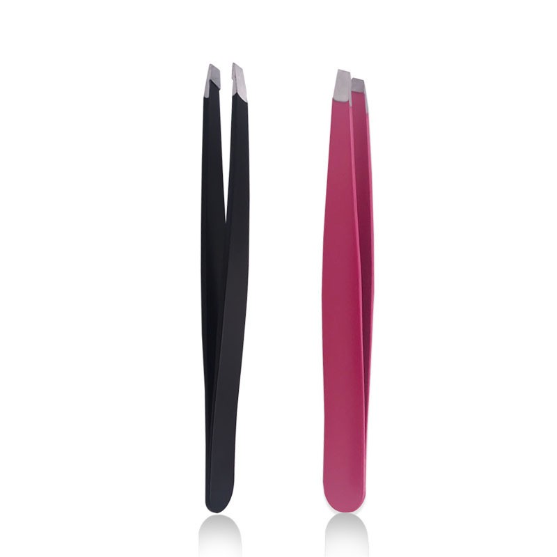 Stainless Steel Black Oblique Mouth Eyebrow Trimming Clip Beauty Tool