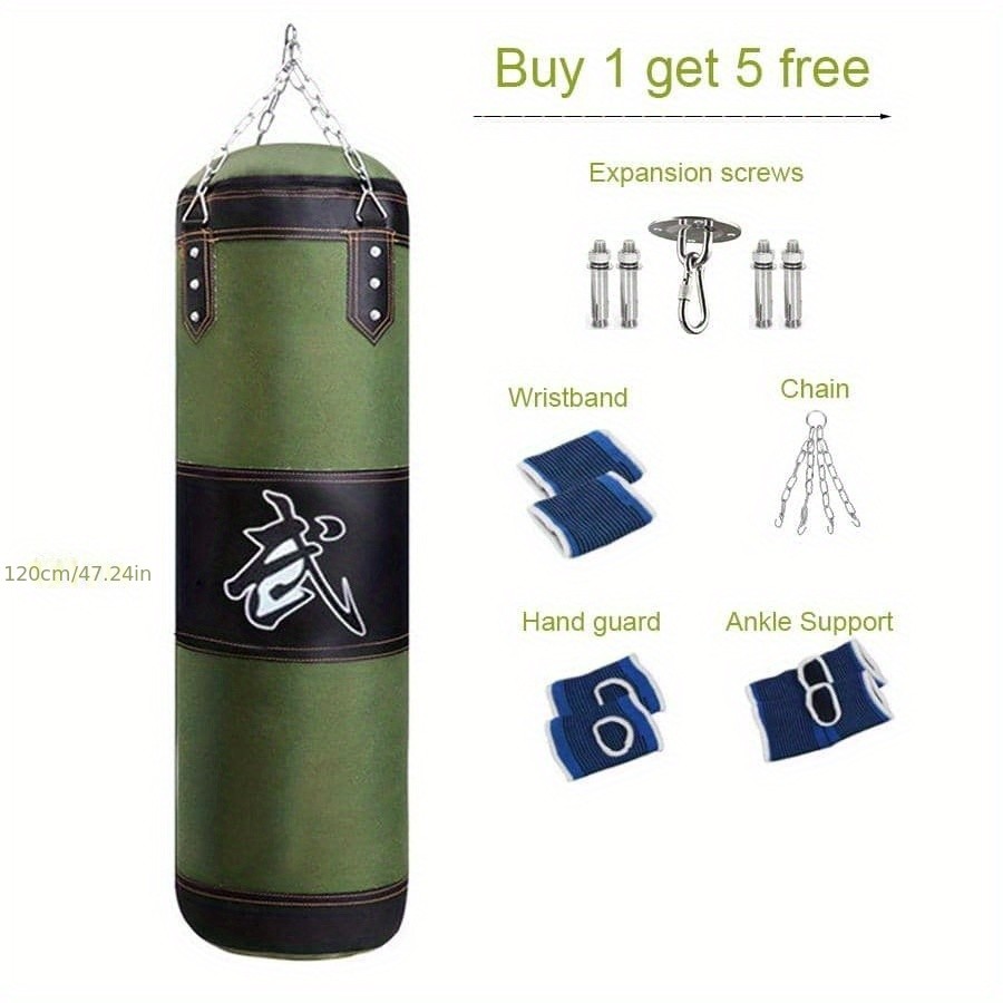 Kick Boxing Set with Ceiling Hook Steel Chain Perfect for Home Gym Training