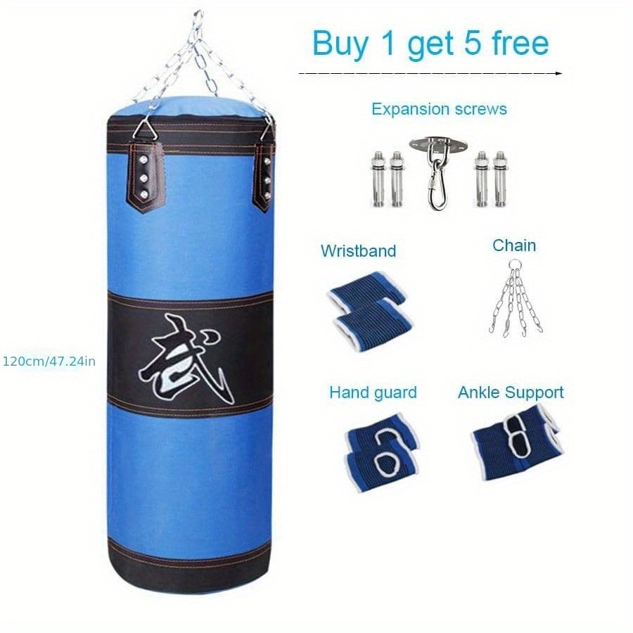Kick Boxing Set with Ceiling Hook Steel Chain Perfect for Home Gym Training
