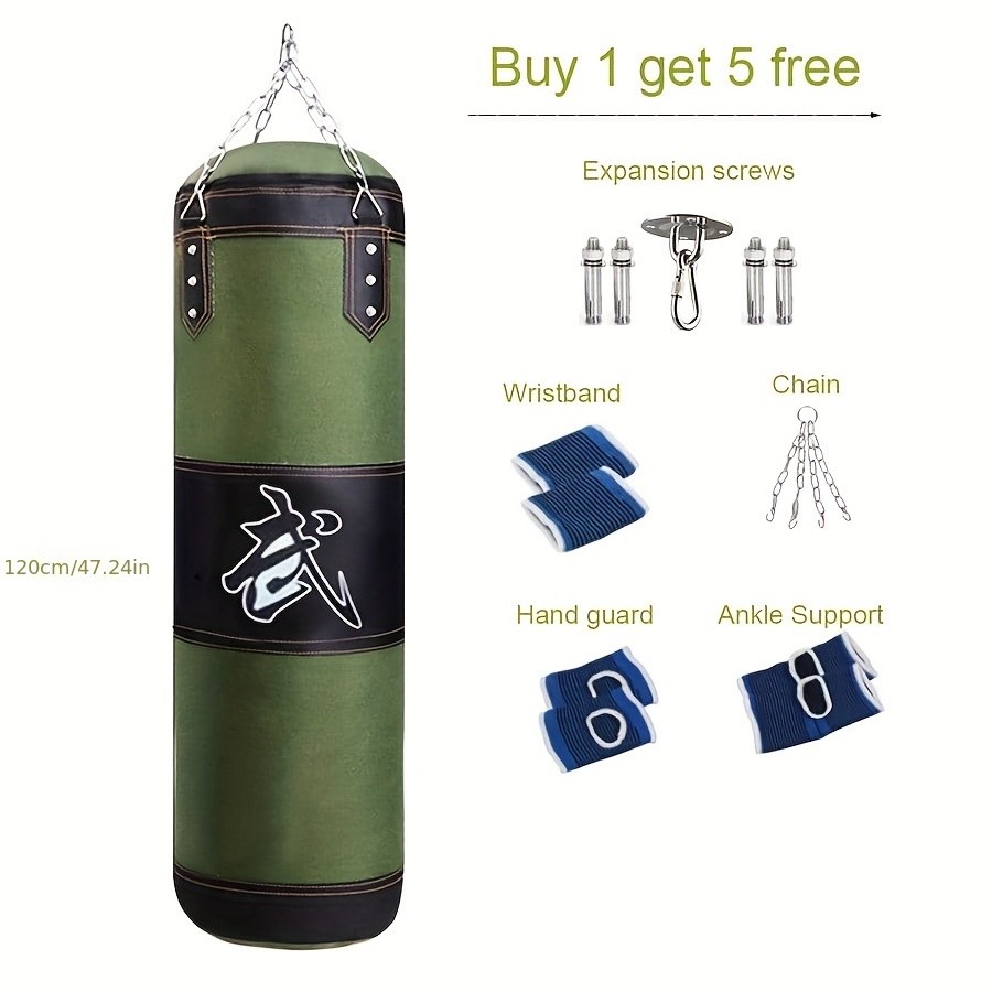 Kick Boxing Set with Ceiling Hook Steel Chain Perfect for Home Gym Training