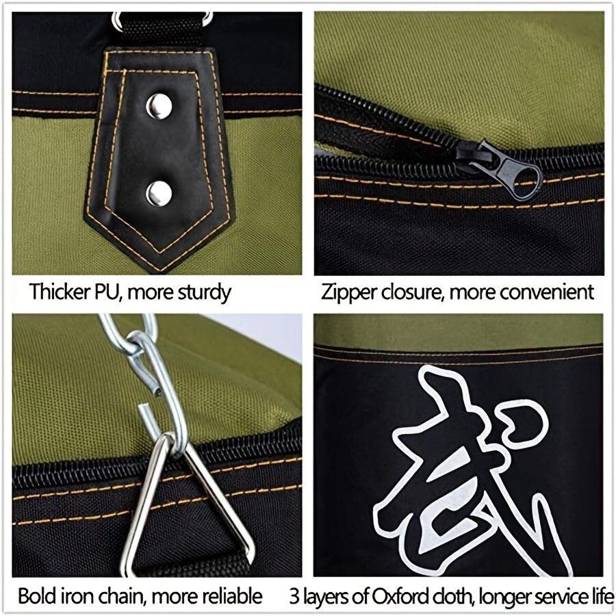 Kick Boxing Set with Ceiling Hook Steel Chain  Perfect for Home Gym Training