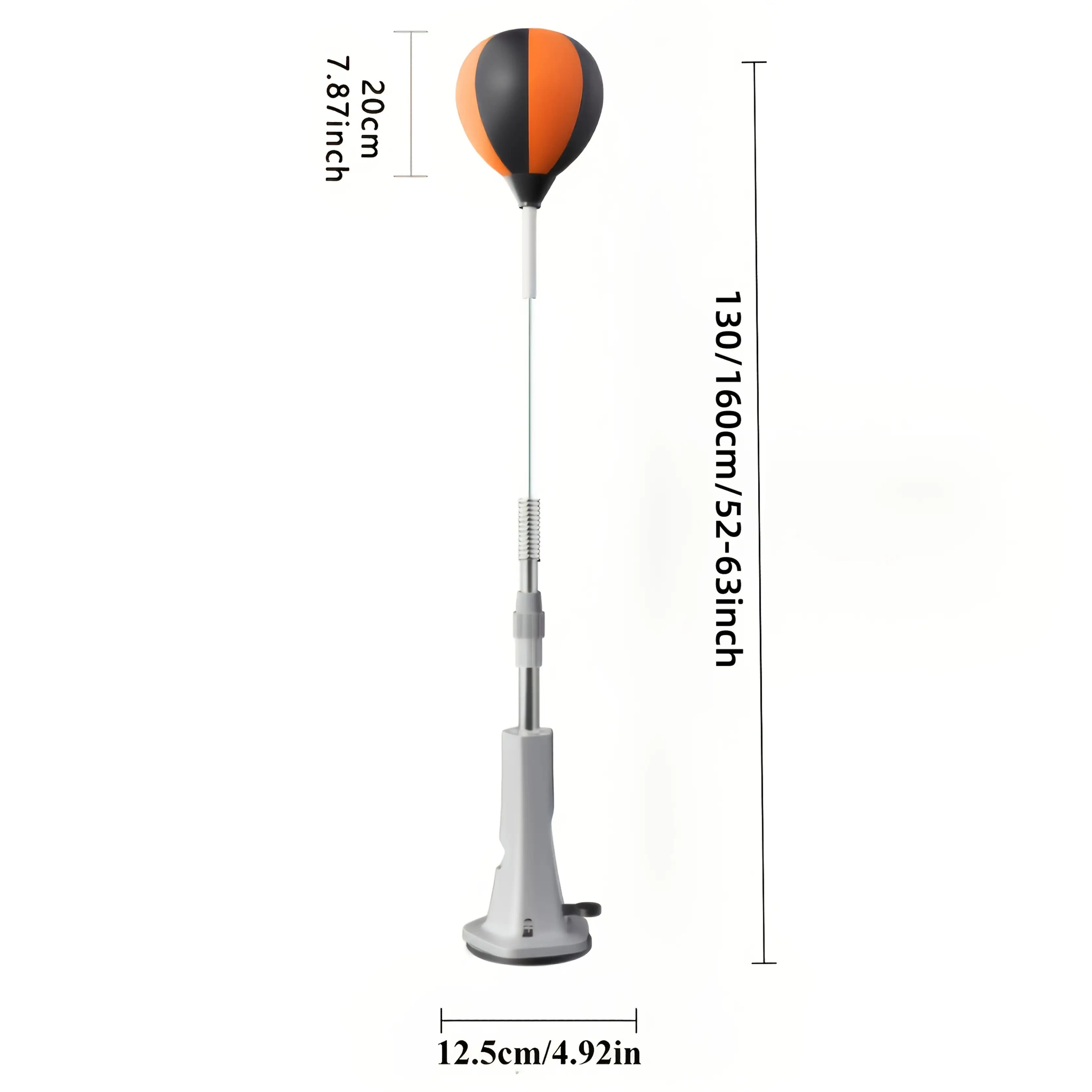 Adjustable Heavy-Duty Boxing Bag  Sturdy Frame & Strong Suction Base for Home Gym, Boxing & Kickboxing