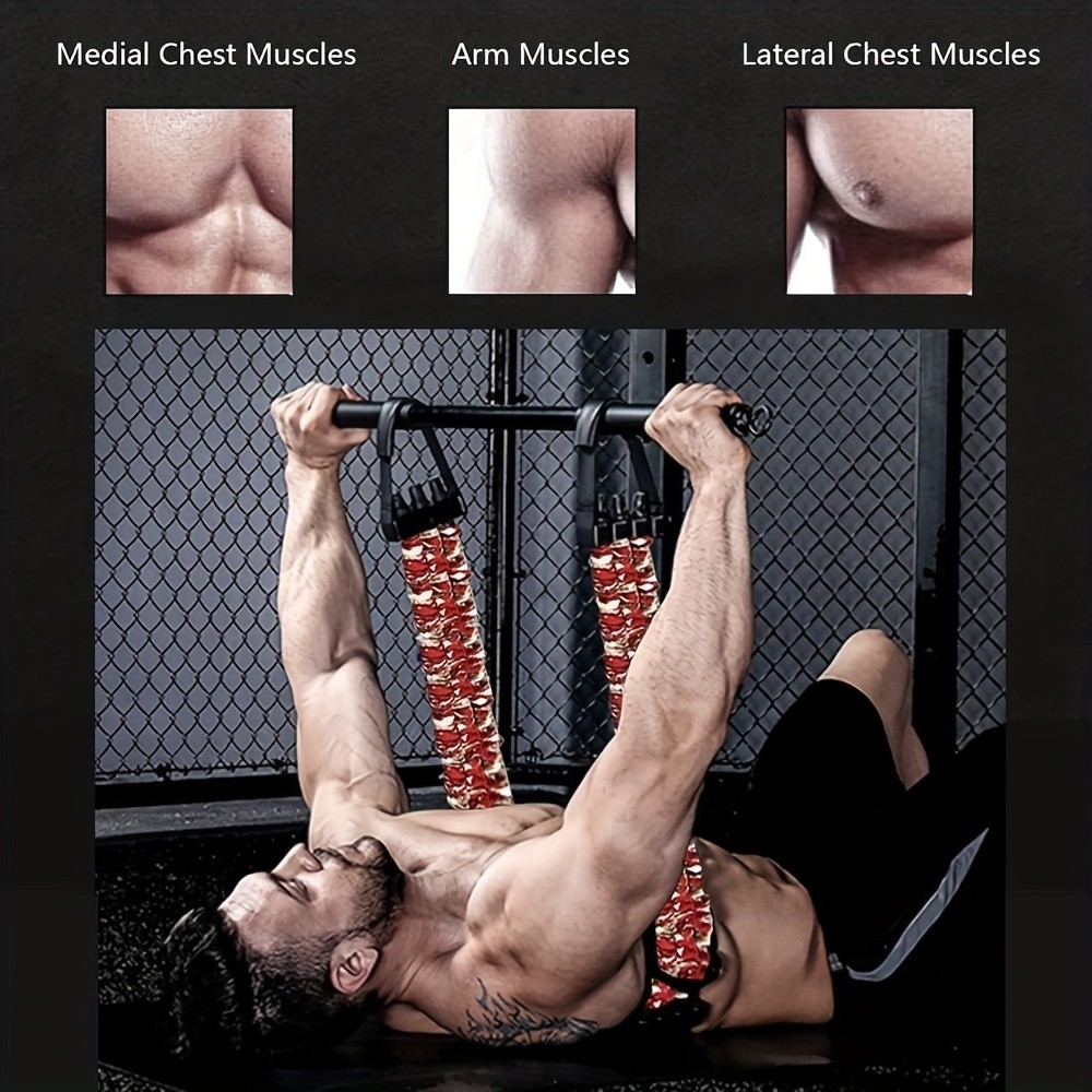 3pcs Adjustable Bench Press Push Up Resistance Bands  Maximize Your Chest and Arm Strength