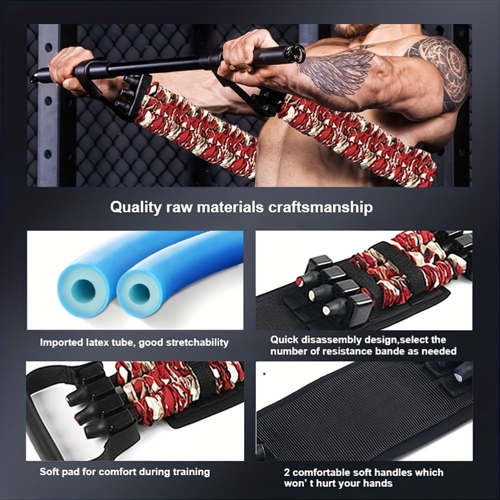 3pcs Adjustable Bench Press Push Up Resistance Bands  Maximize Your Chest and Arm Strength
