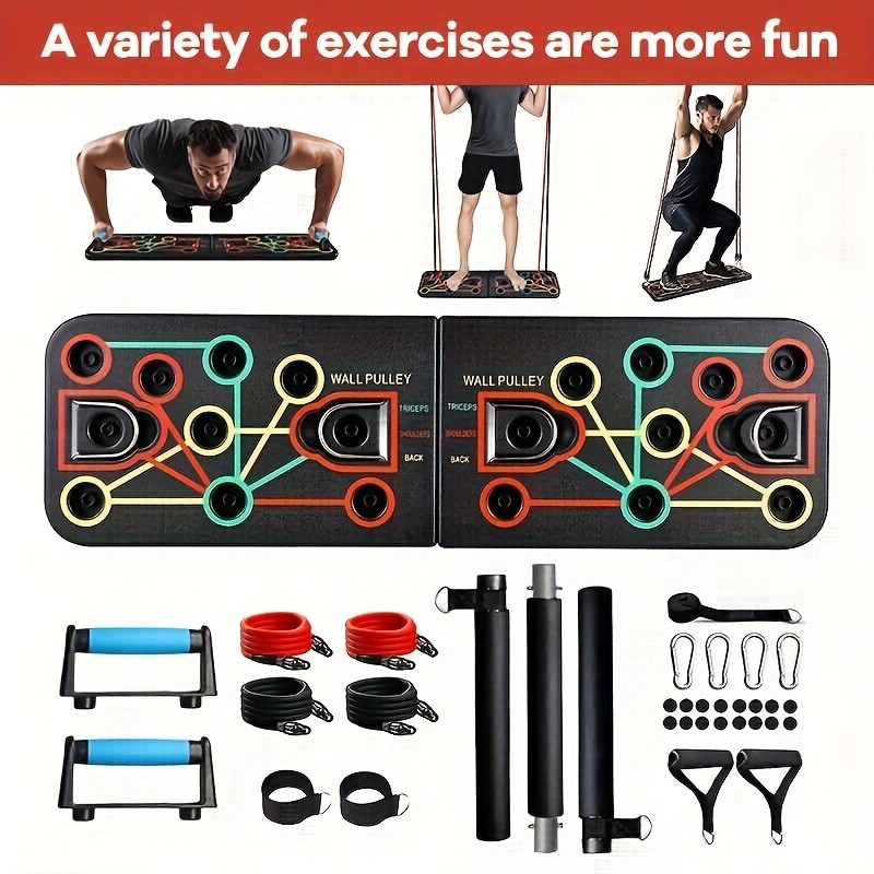 New Push-Up Board Fitness Set Ultimate Home Workout Solution for Chest, Abs, and Back Muscles