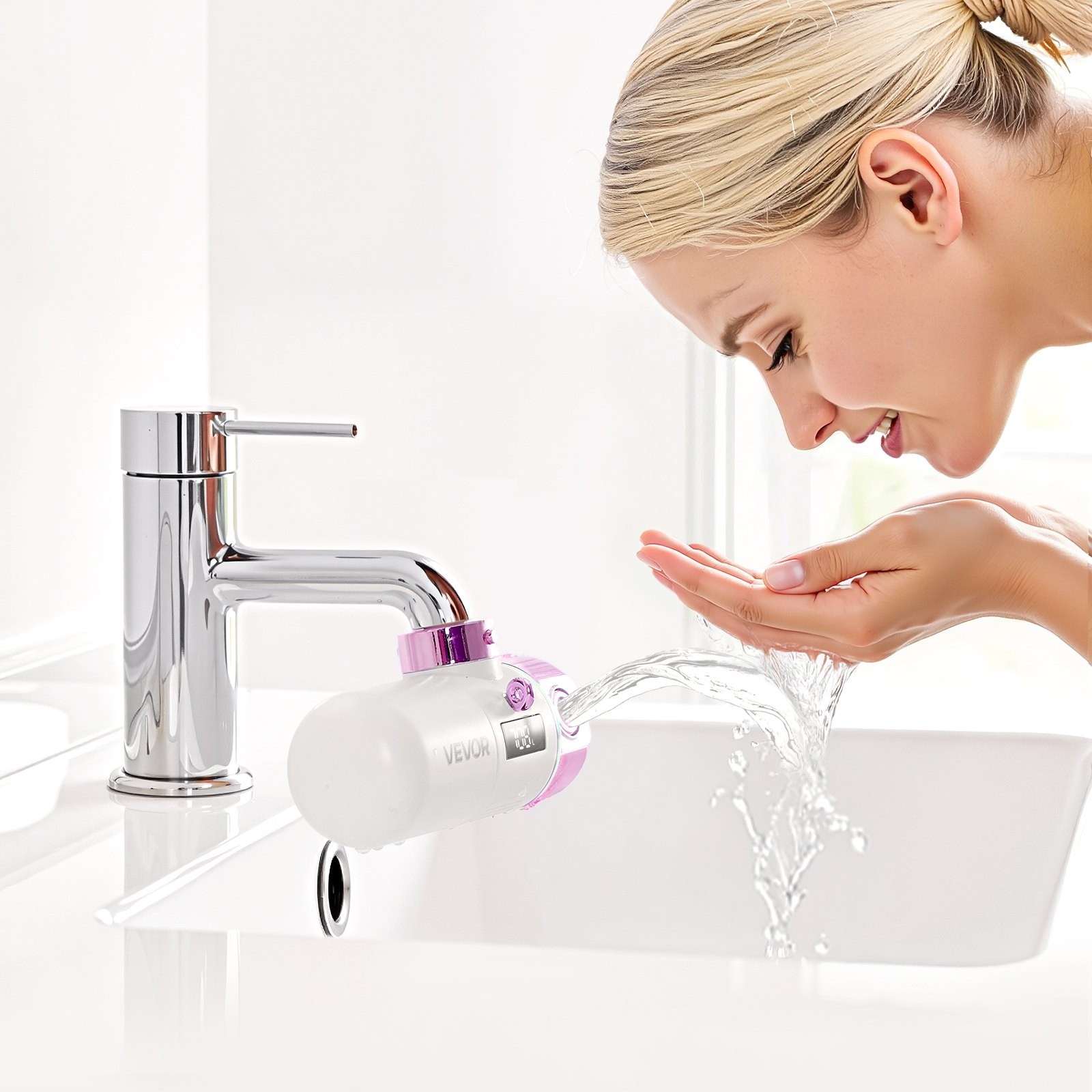 Skincare Water Filter Bathroom Sink Faucet Purifier for Skin