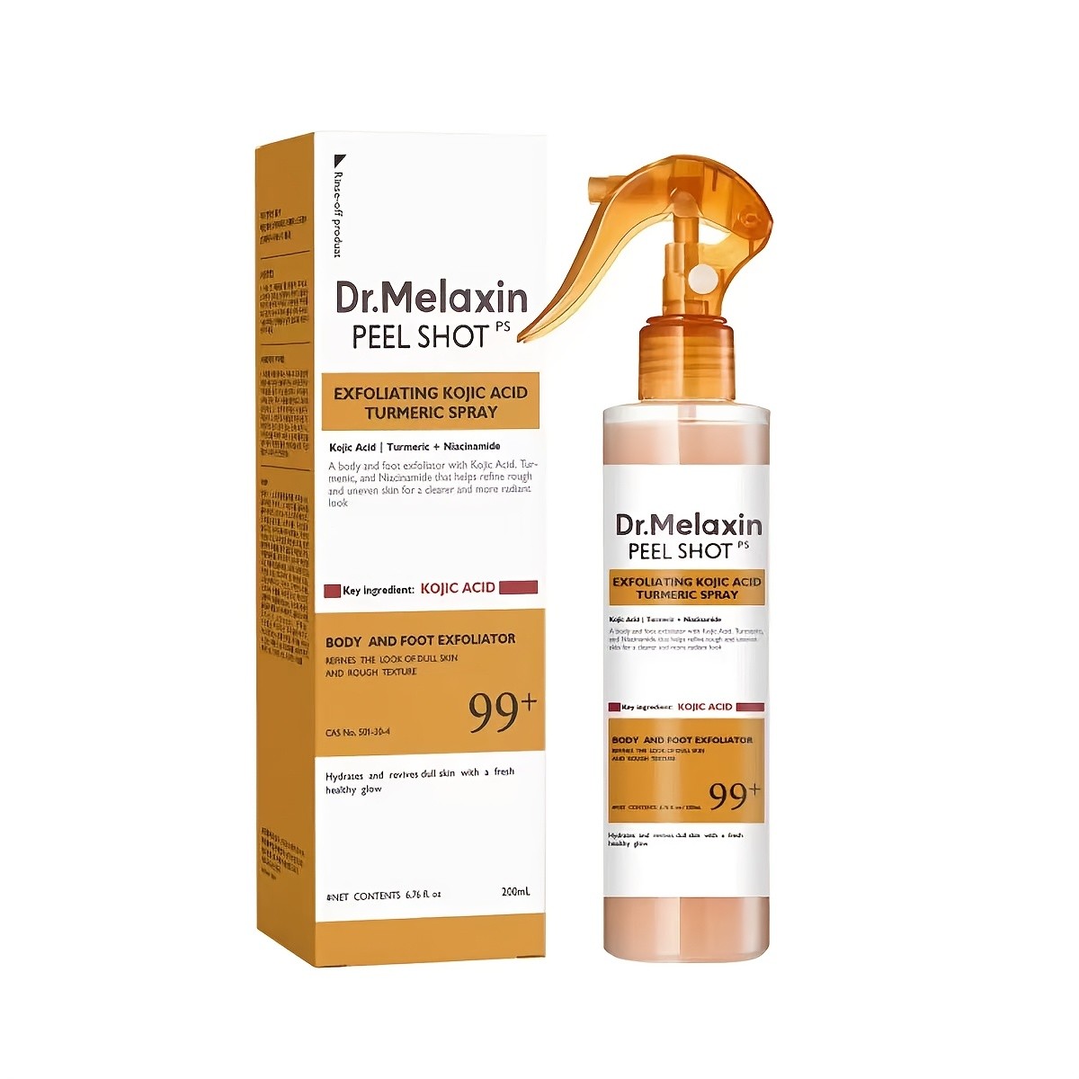 Dr. Melaxin Peel Shot PS  Exfoliating Kojic Acid Turmeric Spray for Radiant Skin