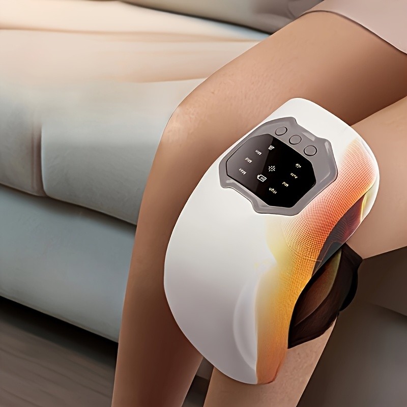 New Electric Heating Knee Joint Massager  Hot Compress, Warm and Vibrating Massager for Elderly Knee Pads