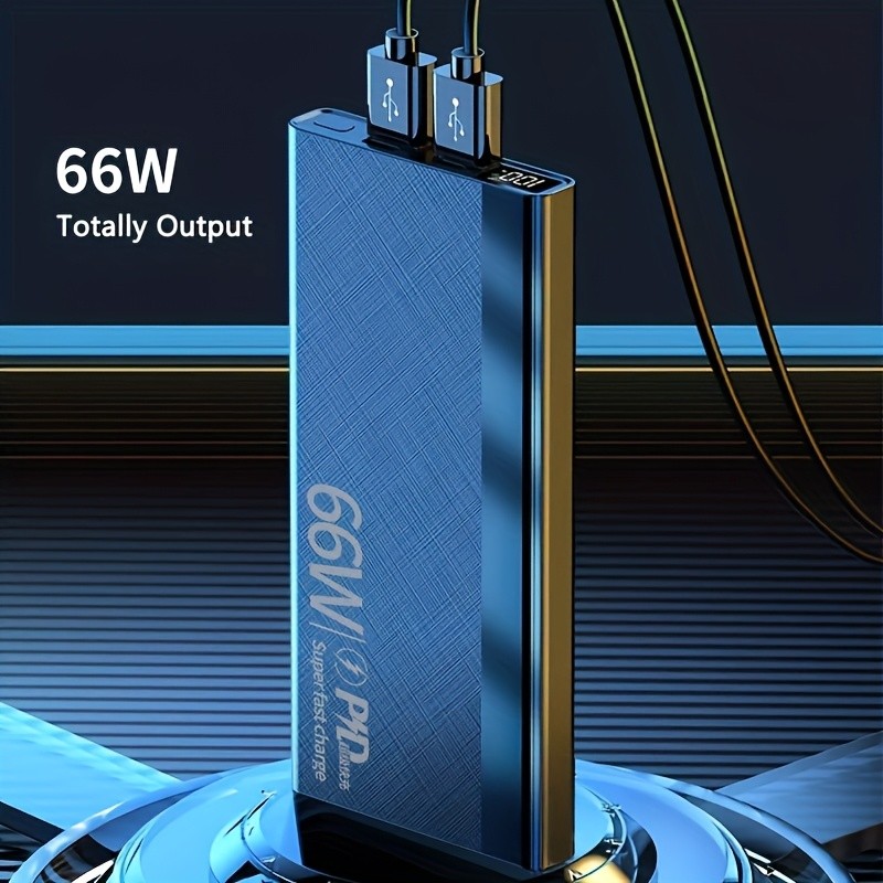 66W 20000mAh Power Bank  Fast Charging Portable Charger External Battery for Your Devices