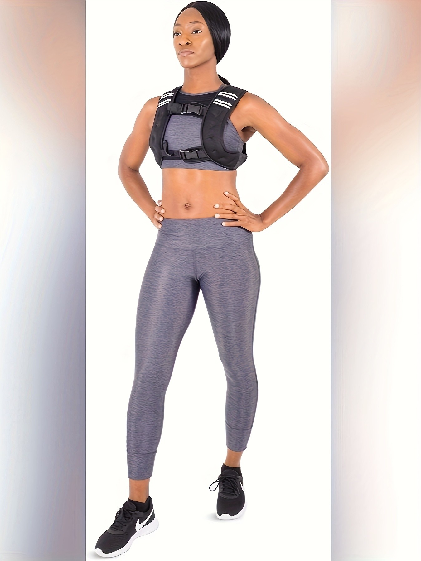 10kg Adjustable Exercise Weight Vest for Men & Women  Breathable Mesh with Padded Straps for Enhanced Workouts