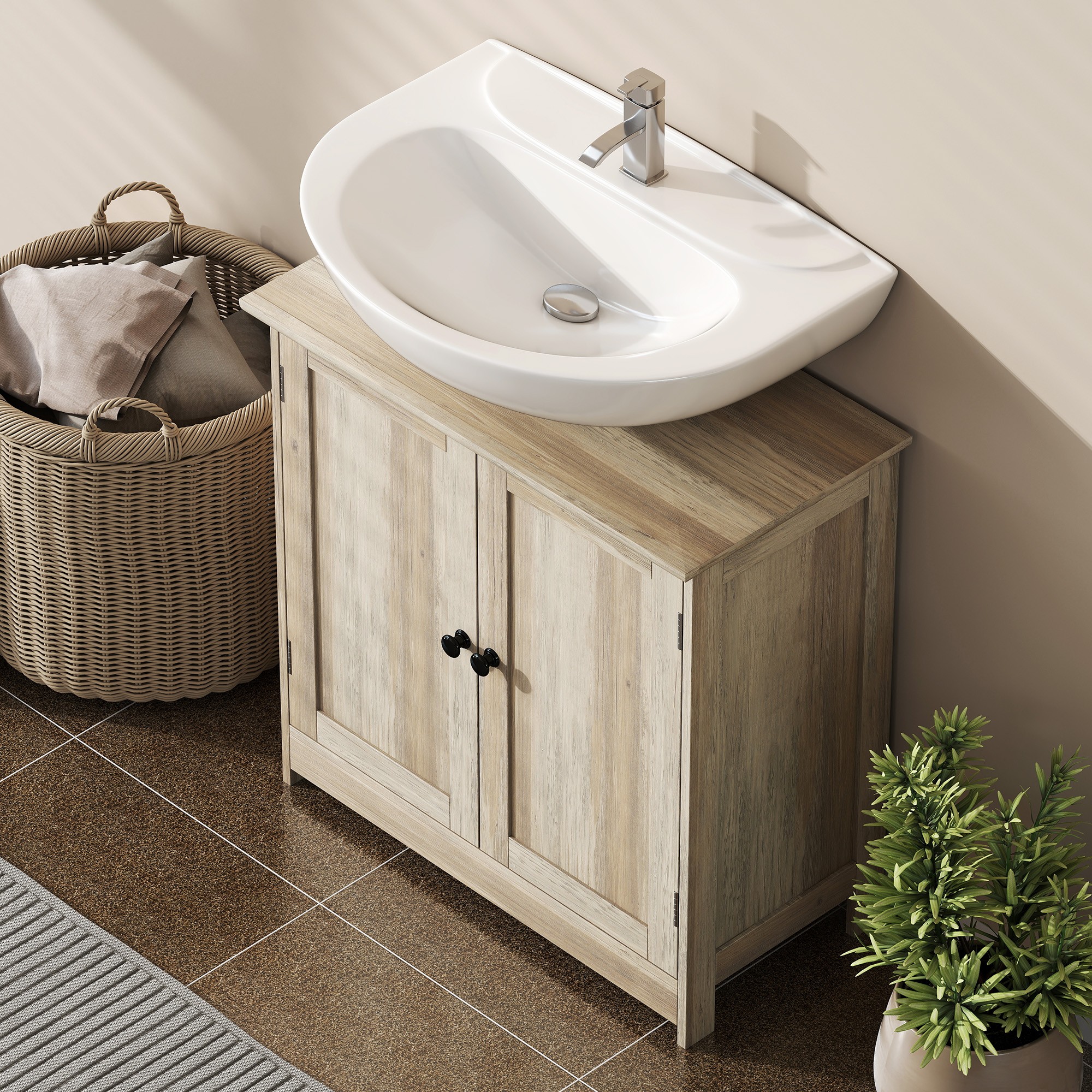 Oak Vanity