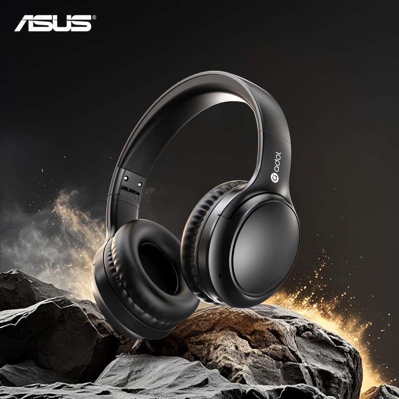 ASUS Wireless Over-Ear Headphones, ANC Active Noise Cancellation, Immersive Sound, Adjustable Foldable Design, Comfortable Fit for All Ear Shapes, Built-in Microphone, Ideal for Gamers and Movie/Music Enthusiasts