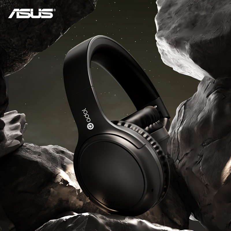 ASUS Wireless Over-Ear Headphones, ANC Active Noise Cancellation, Immersive Sound, Adjustable Foldable Design, Comfortable Fit for All Ear Shapes, Built-in Microphone, Ideal for Gamers and Movie/Music Enthusiasts