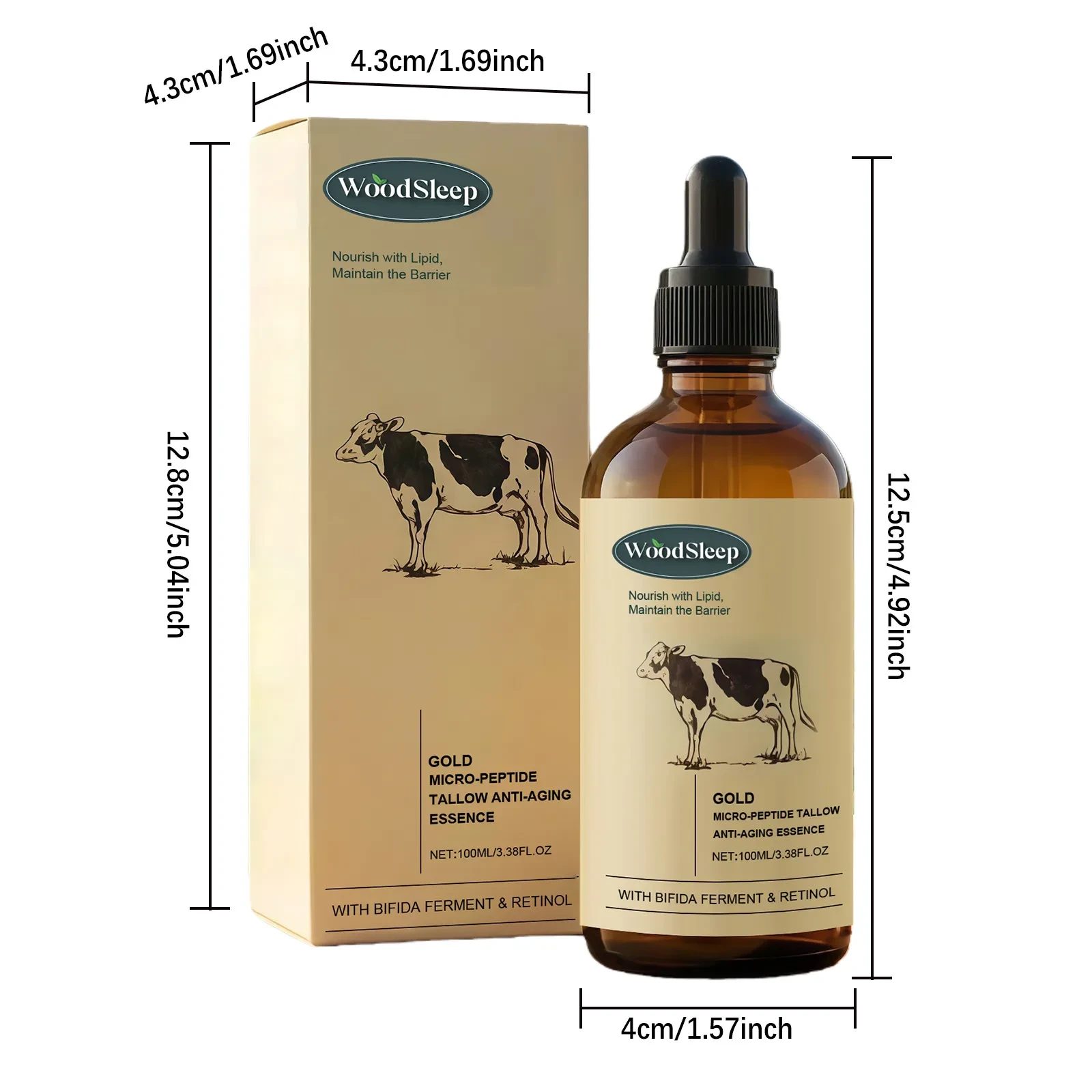 WoodSleep Gold Micro-Peptide Tallow Anti-Aging Essence