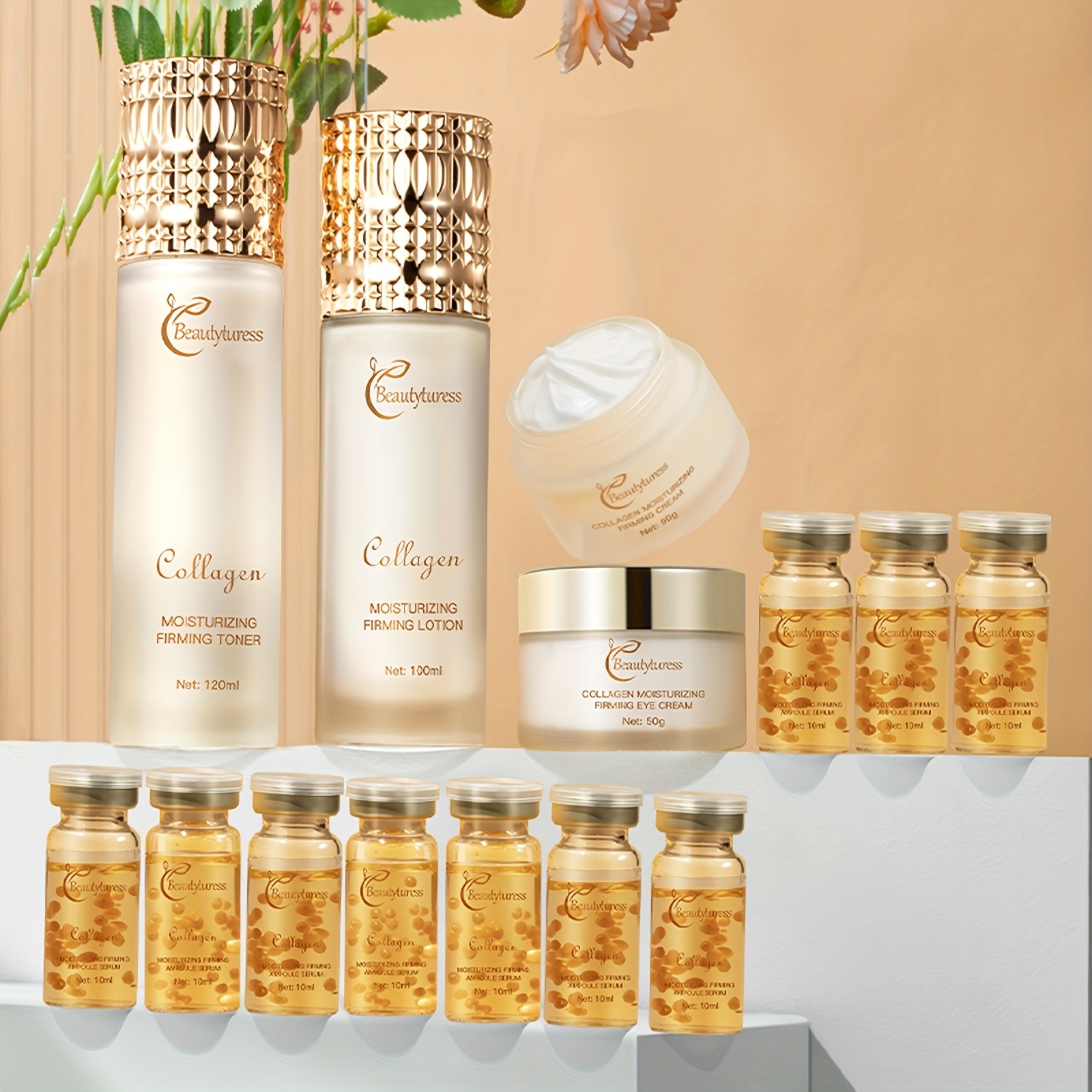 Beautyfiness Collagen Moisturizing & Firming Skincare Set  Complete Hydration and Anti-Aging Care