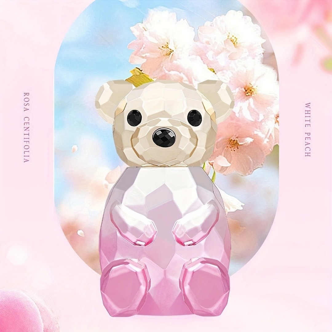 Crystal Bear Perfume  Rosa Centifolia & White Peach Fragrance