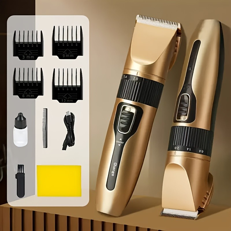 Professional Cordless Hair Clipper & Trimmer Set  Precision Grooming for Home & Salon