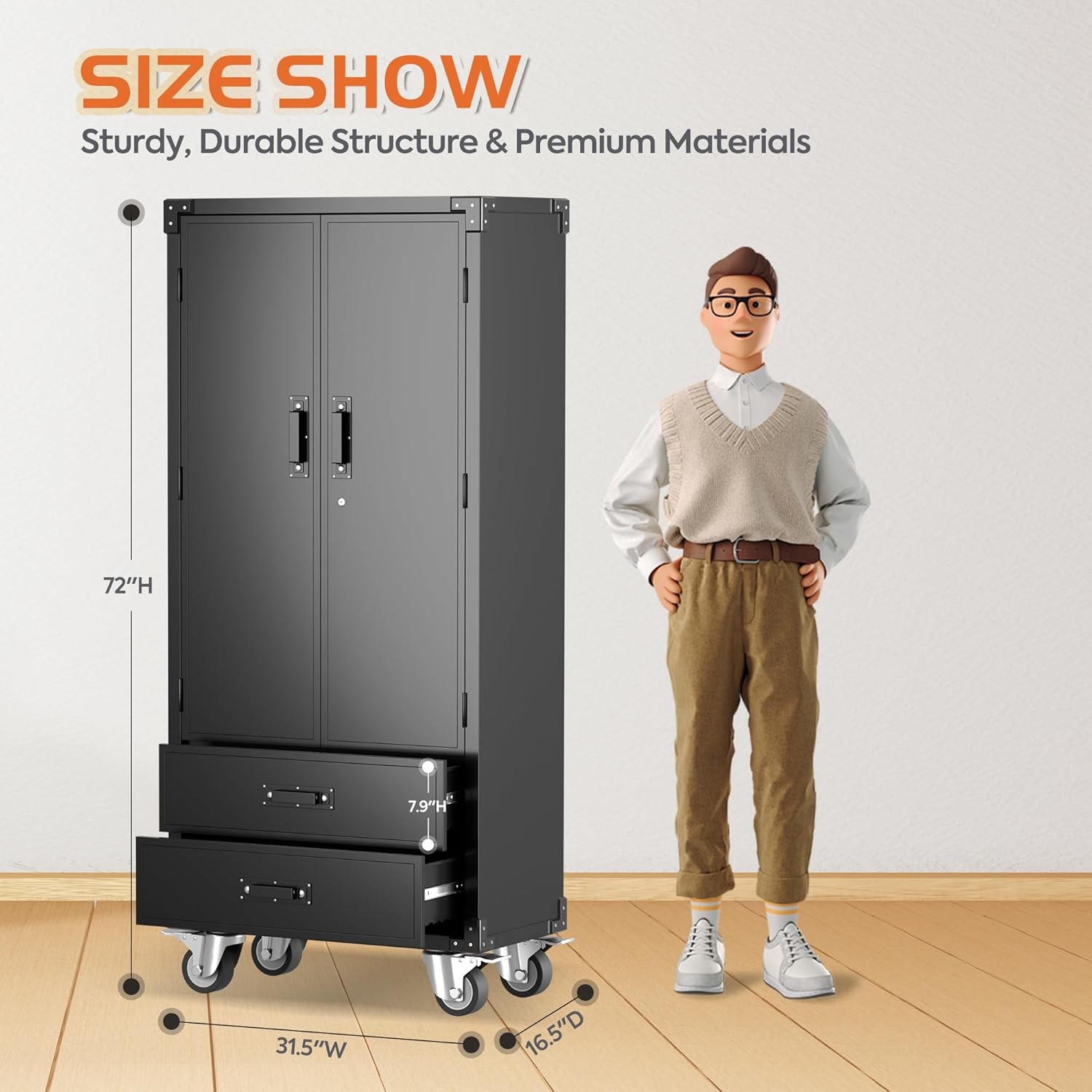 Rolling Storage Cabinet