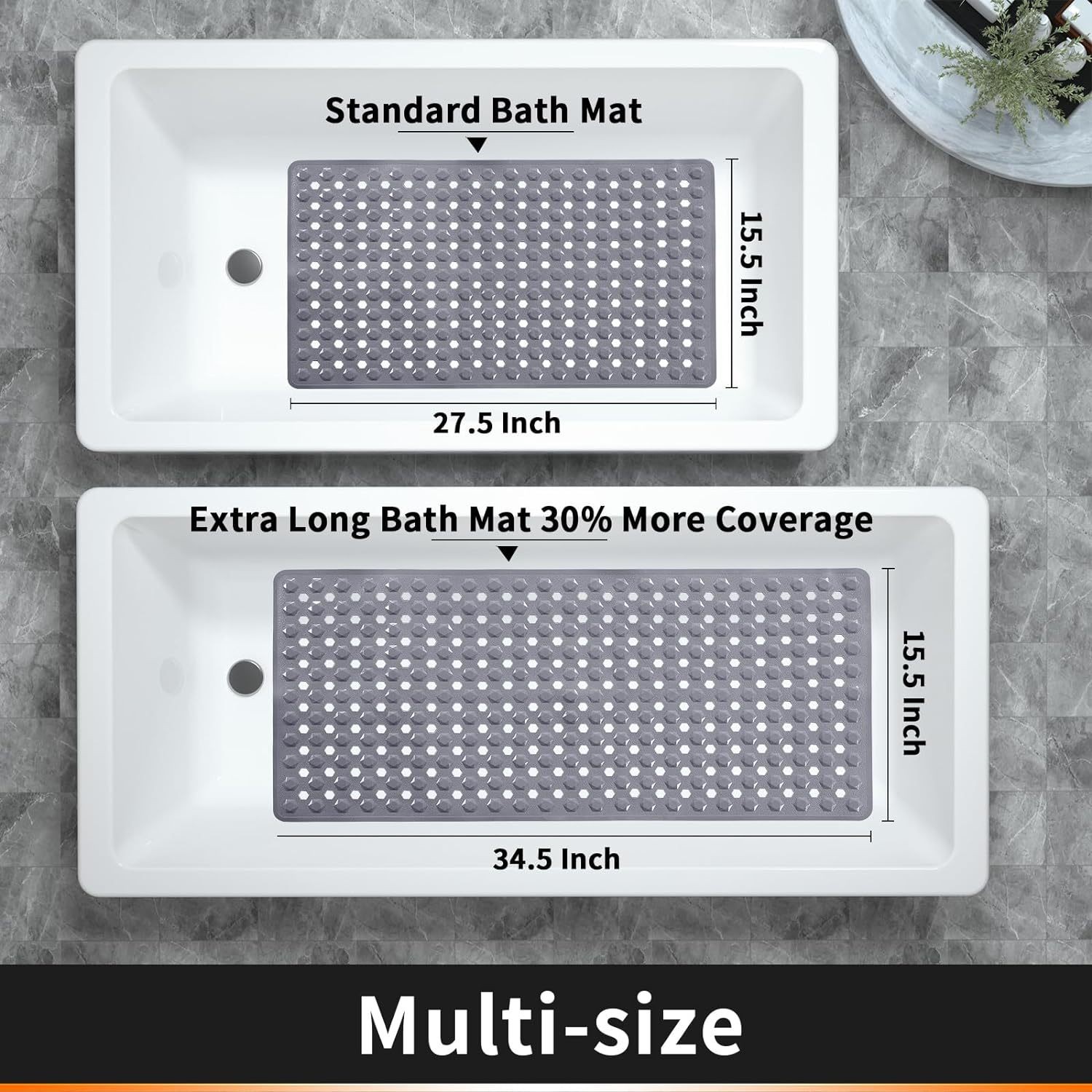 Secure Non Slip Shower Mat