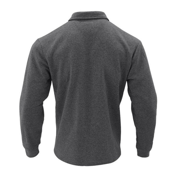 Men's Comfortable Plush Shirt - Solid Color, Loose Fit with Lapel Collar, Long Sleeve Design