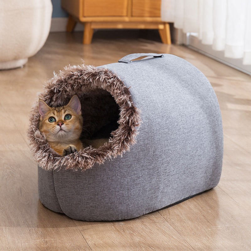 Winter Warm Pet Cave Bed