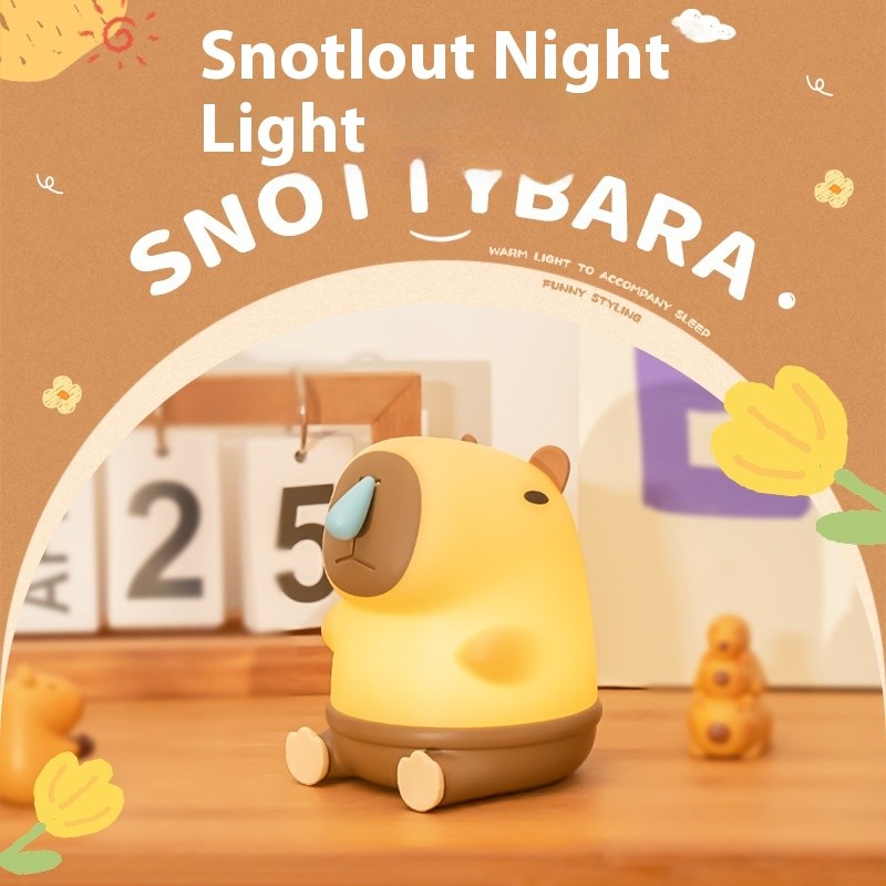 Cute Capybara LED Night Light