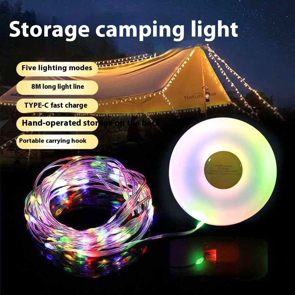 4 in 1 LED Camping String Lights