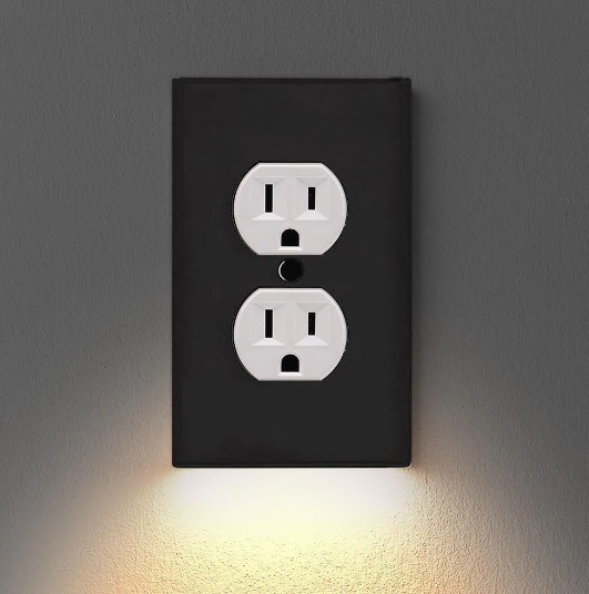 Outlet Wall Plate With Led Night Lights