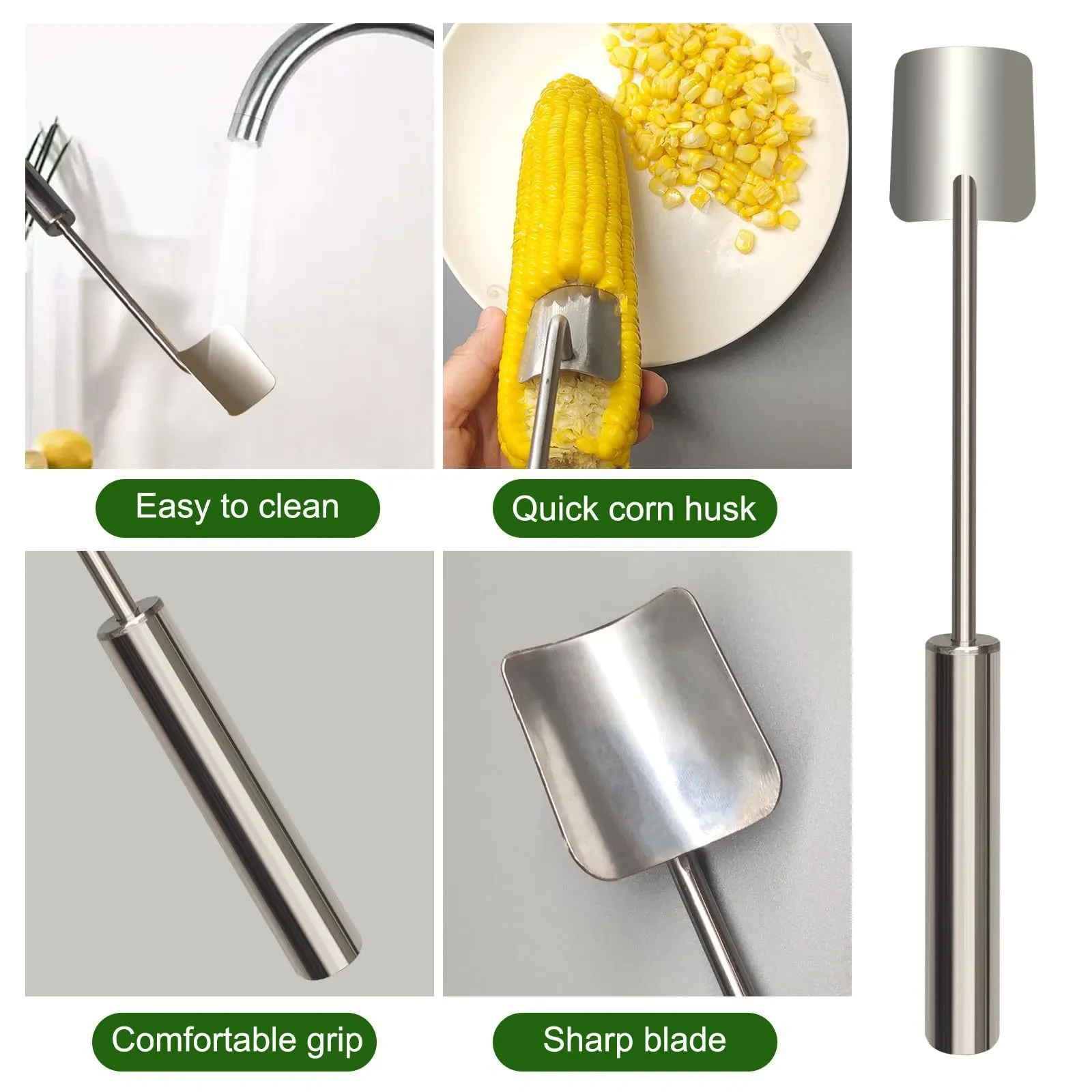 Stainless Steel Corn Stripping Tool