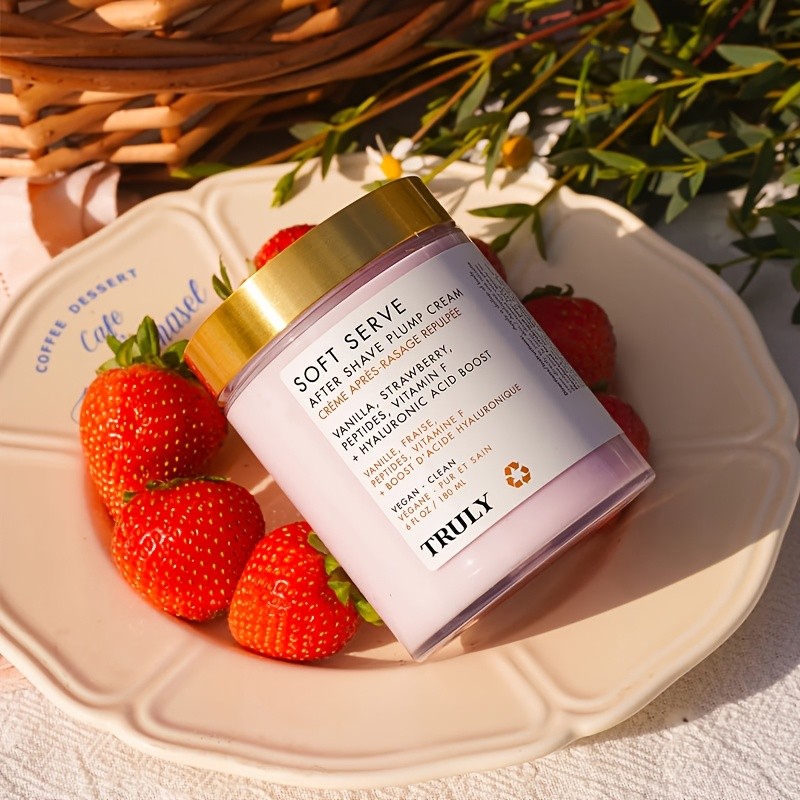 2 pcs TRULY Soft Serve After Shave Plump Cream (180mL)  Smoothing, Hydrating & Plumping Body Aftershave