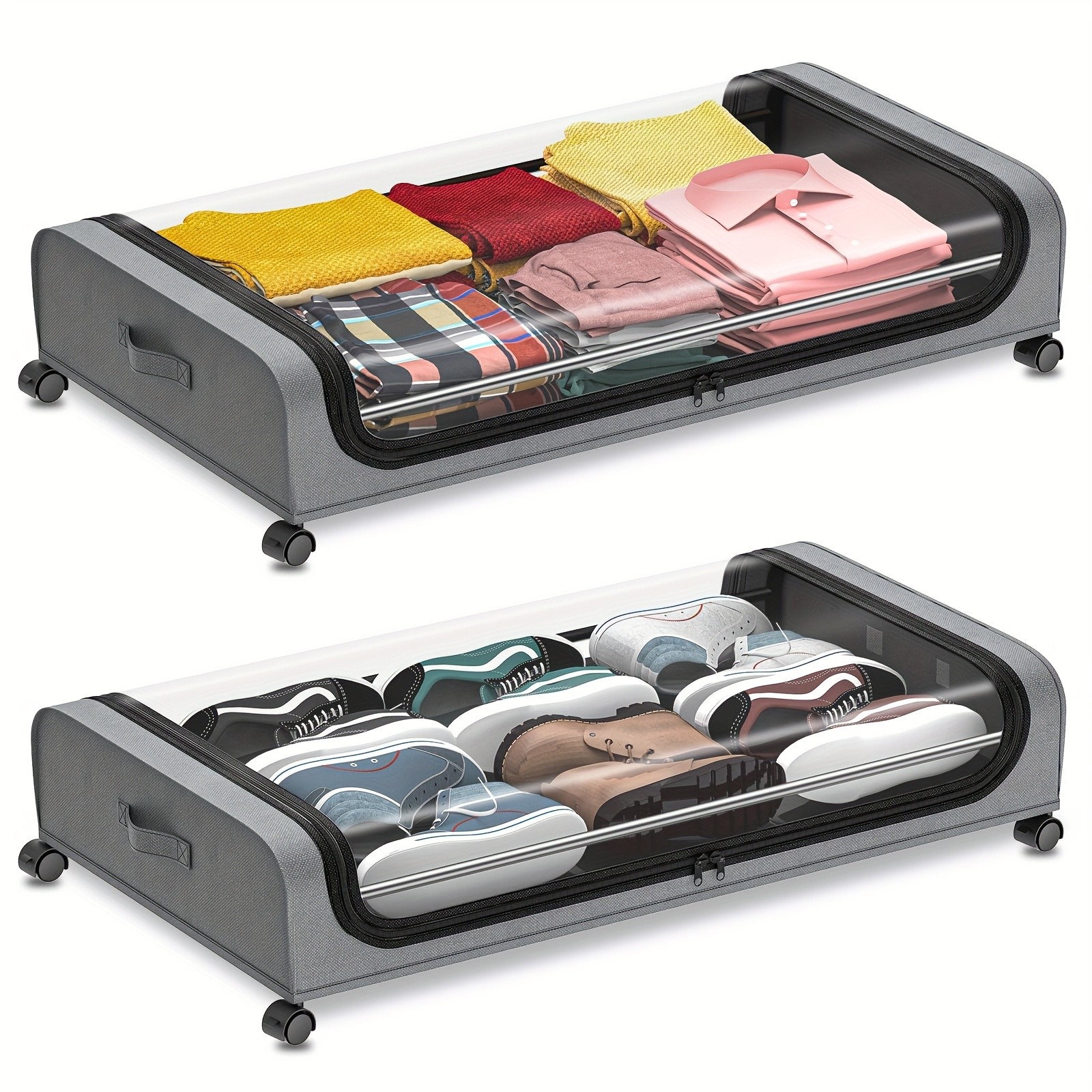 Under-Bed Storage Box With Wheels