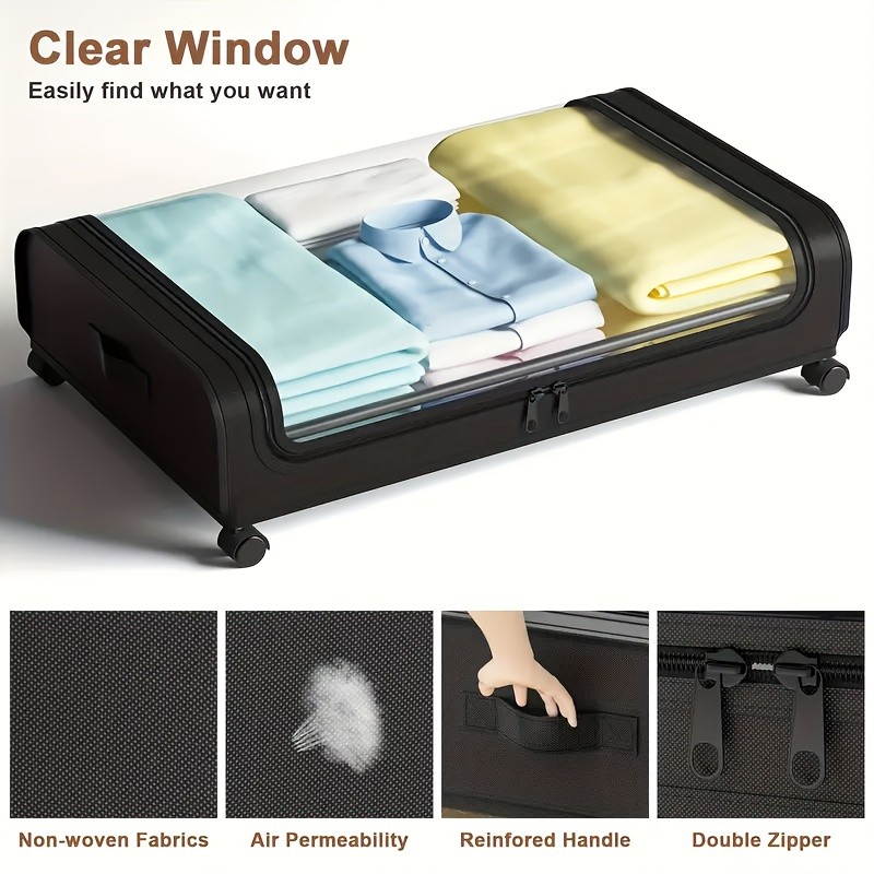 Under-Bed Storage Box With Wheels