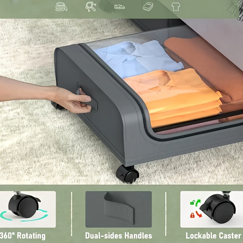Under-Bed Storage Box With Wheels
