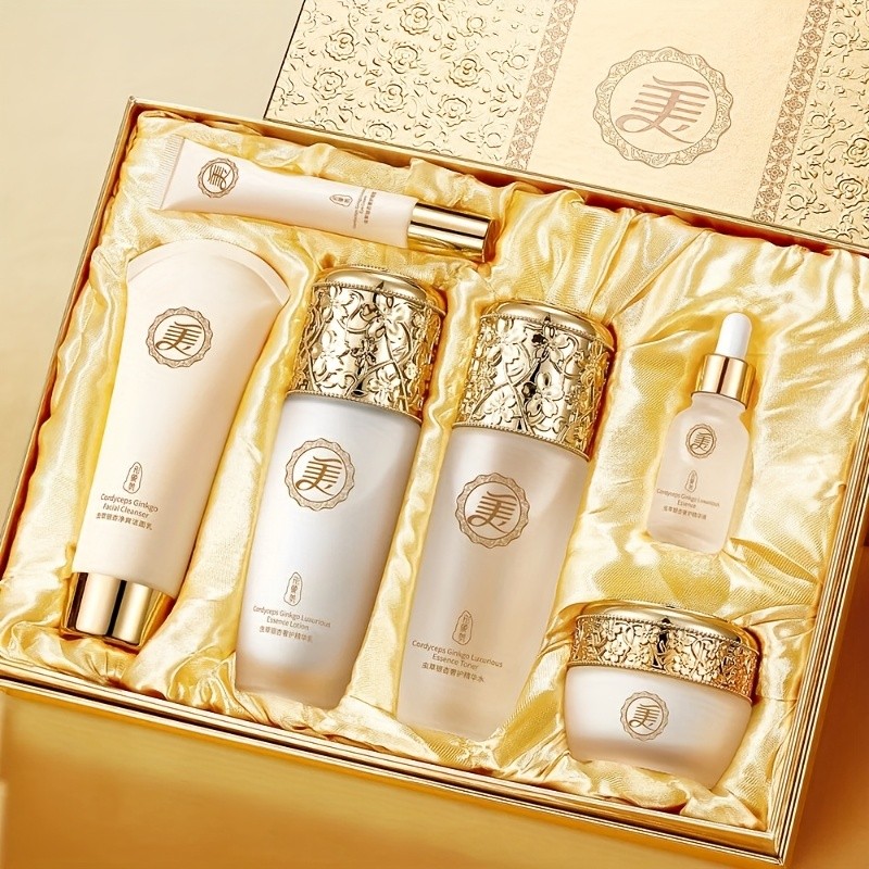 6-Piece Hydrating Skincare Routine Set  Complete Care from Cleanse to Moisture Lock