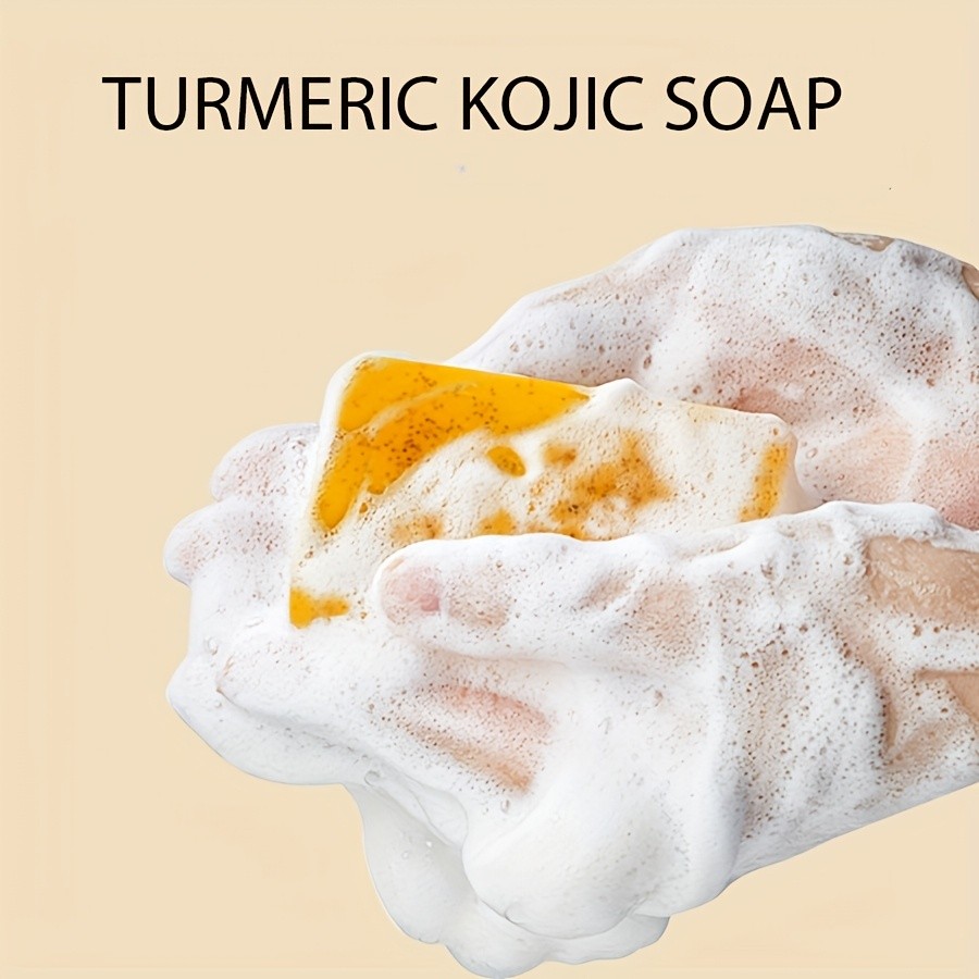 6 bars of Turmeric & Kojic Acid Face & Body Soap  Gentle Daily Cleansing with Natural Ingredients
