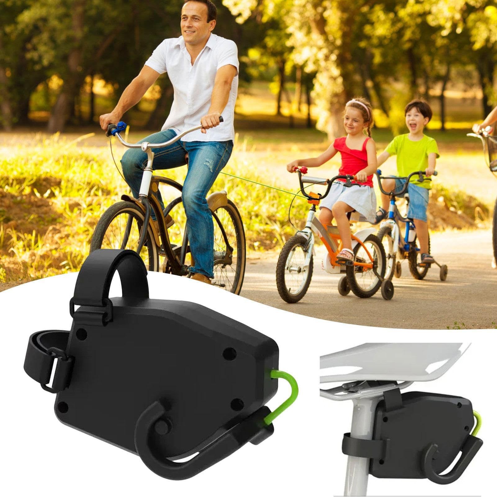 Retractable Bicycle Traction Rope