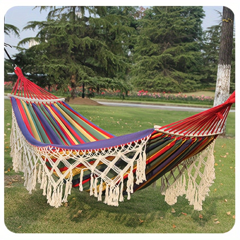 Bohemian Double Hammock with Tassels