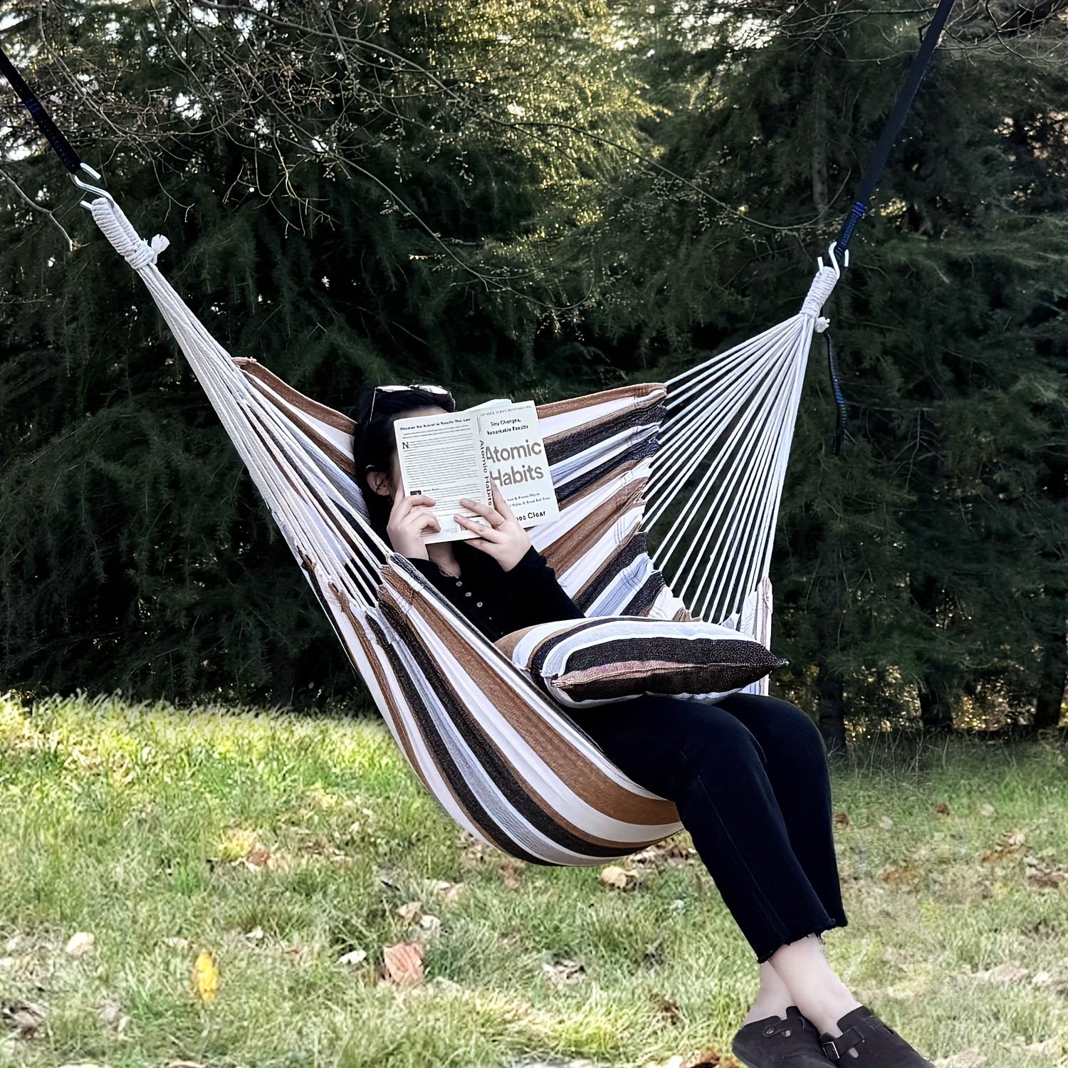 Hammock Chair Set  Complete Comfort System with Premium Straps & Cushions