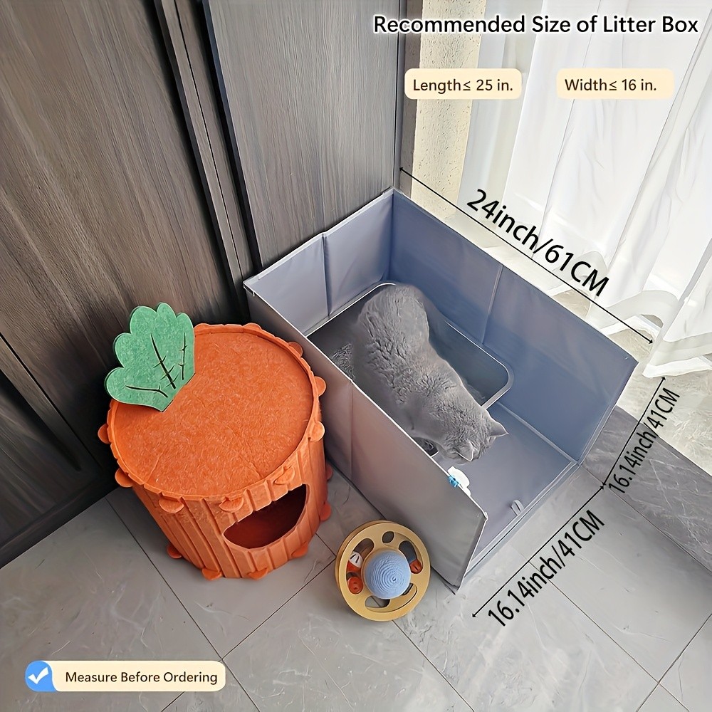 Cat Litter Box Fence  Anti-Dirty Cover for a Cleaner Home