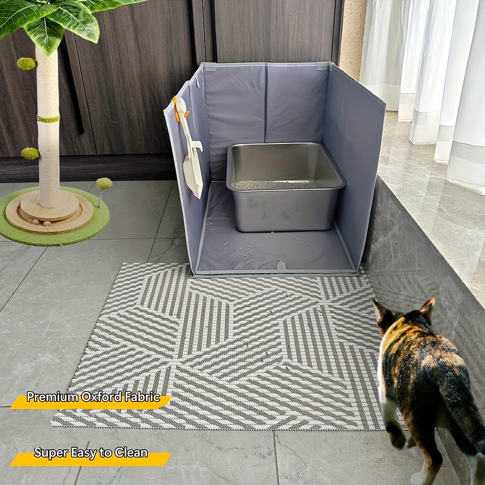 Cat Litter Box Fence  Anti-Dirty Cover for a Cleaner Home