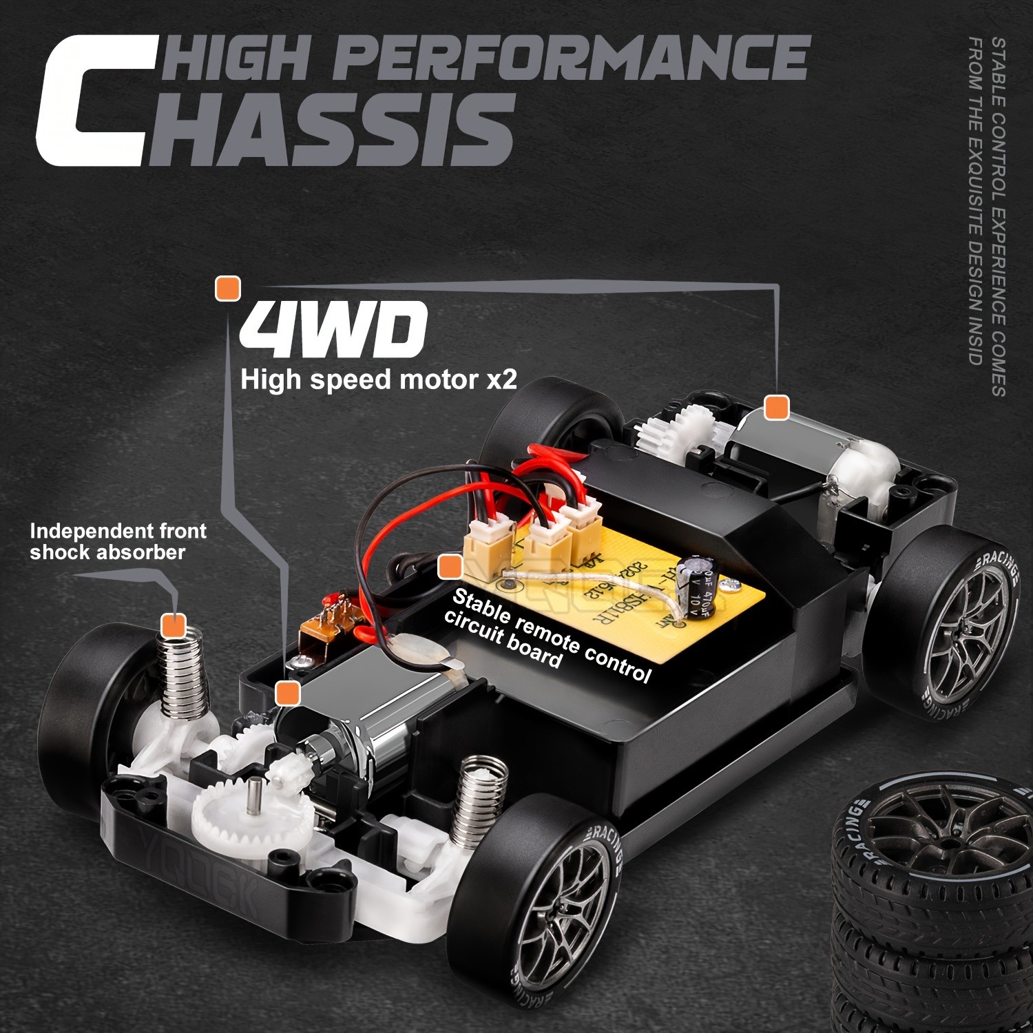 1:24 Scale RC Drift Racing Car  High-Speed Precision with Pro Drift Control