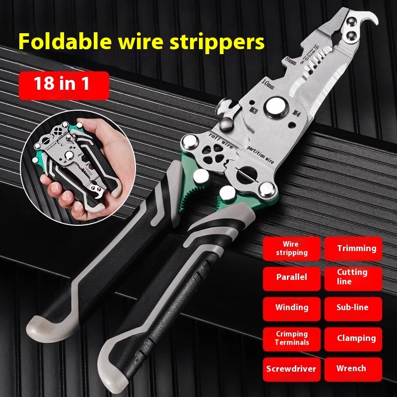 Multifunctional Folding Wire Stripper