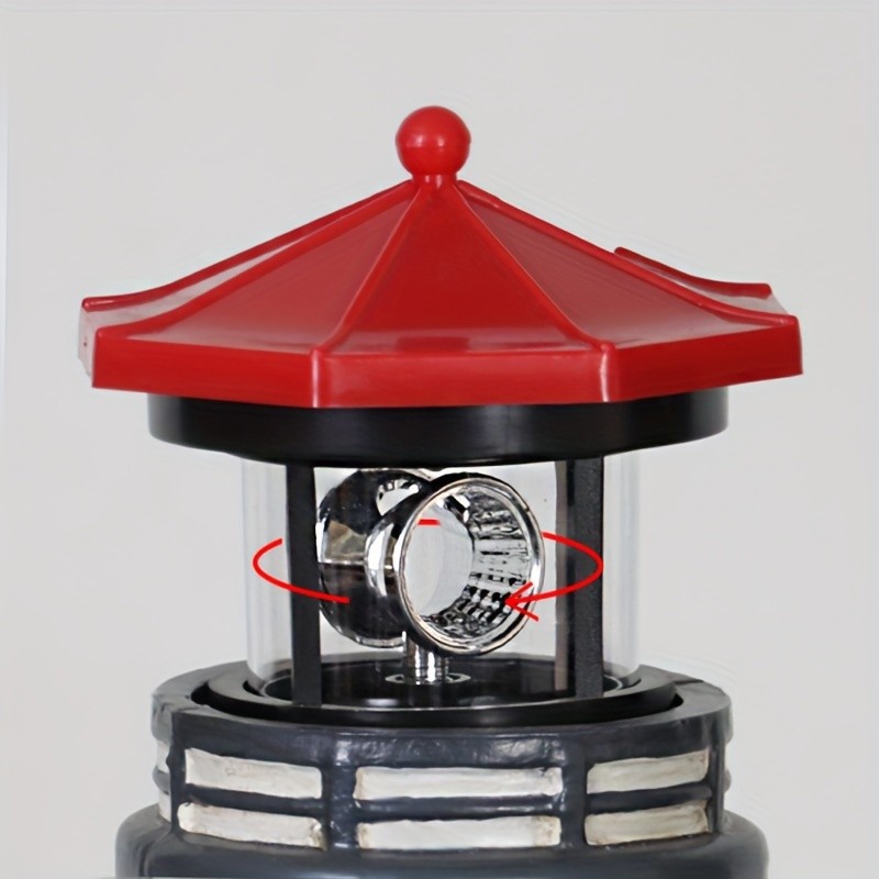 Solar Lighthouse Illuminated Garden Beacon