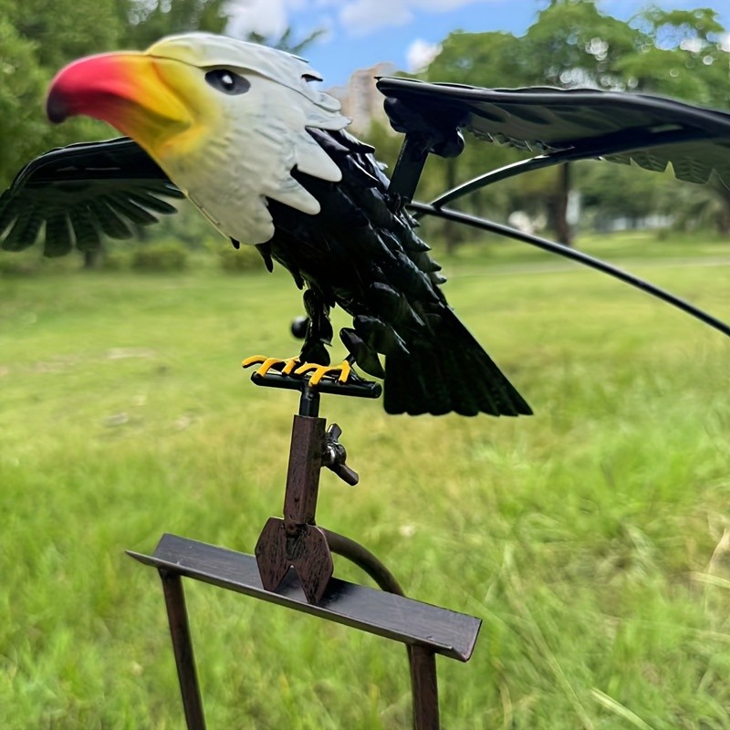 Flying Eagle Wind Spinners with Realistic Metal Wings
