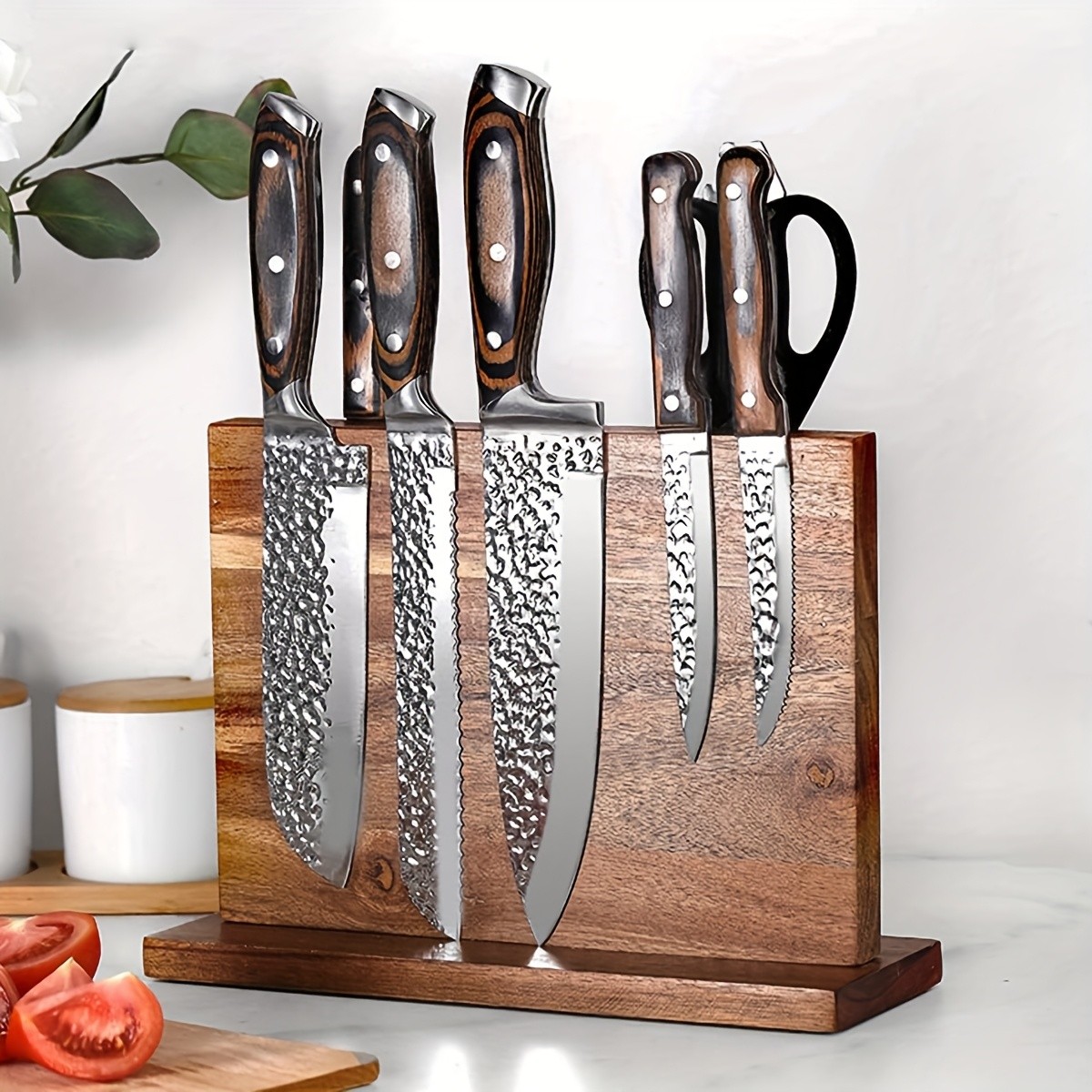 Solid Wood Magnetic Knife Holder