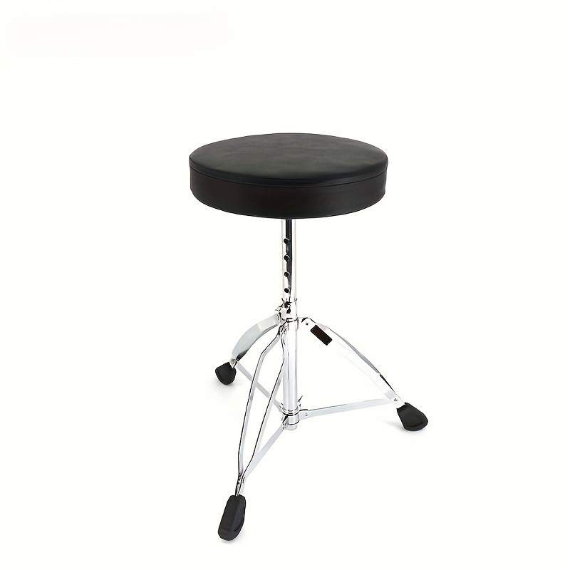 Heavy-Duty Adjustable Height Drum Stool with Padded Comfort & 360 Swivel
