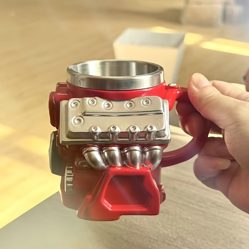 Super Cool Red Coffee Mug | New V8 Engine Mug