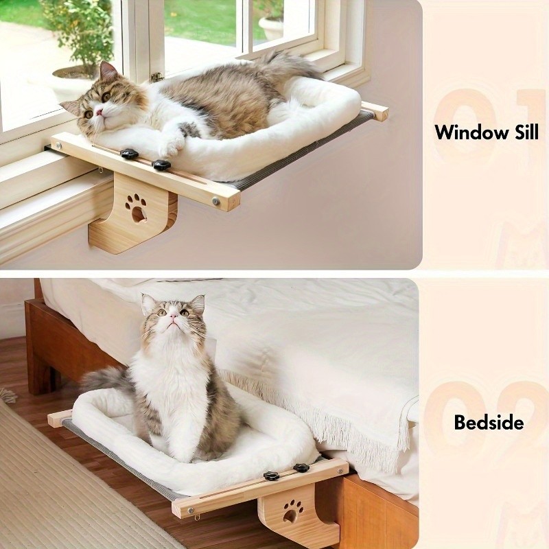 Adjustable Indoor Cat Hammock Cat Window Perch